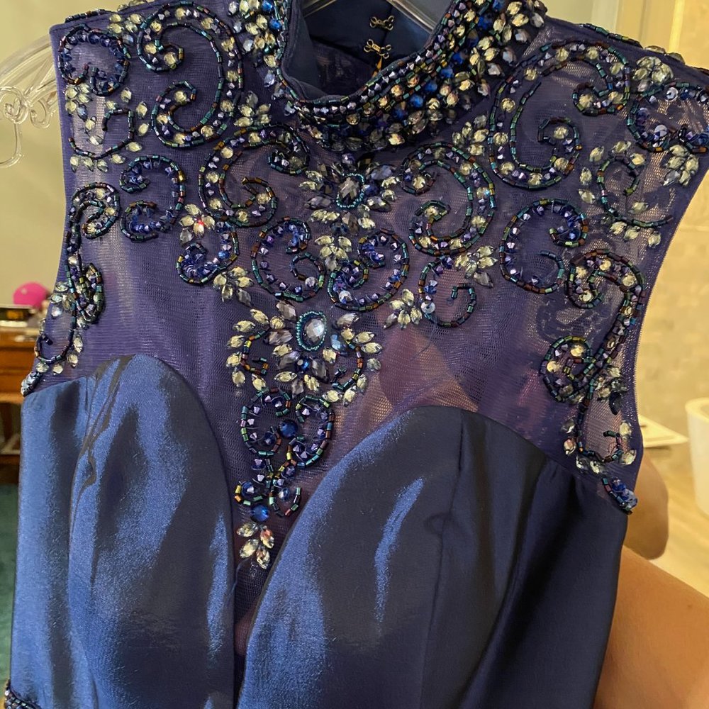 Sherri Hill Navy Homecoming Dress - size 2